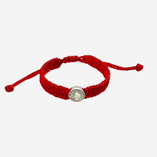 Red St. Benedict Medal Bracelet