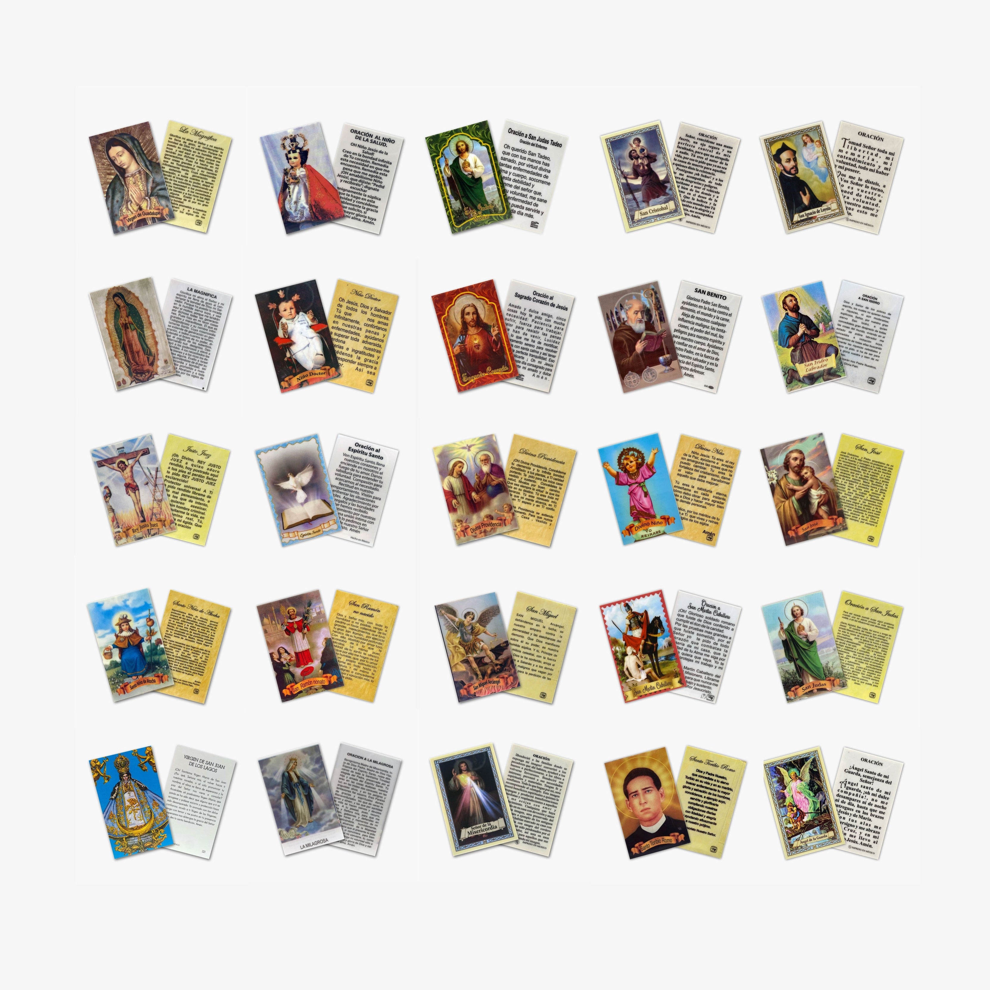 Prayer Cards (Spanish) Laminated – The Divine Catholic Store